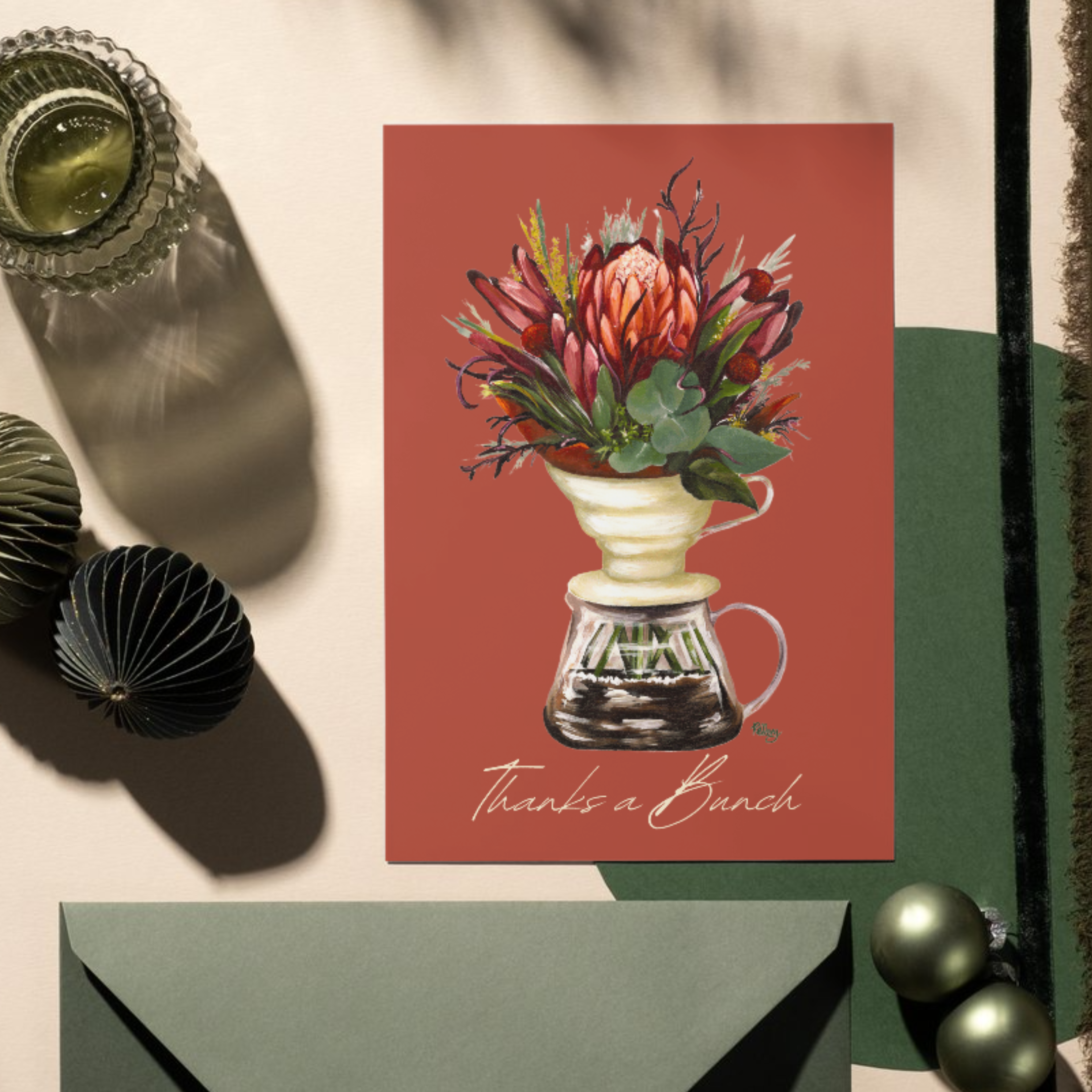 Greeting Card - Thanks a Bunch