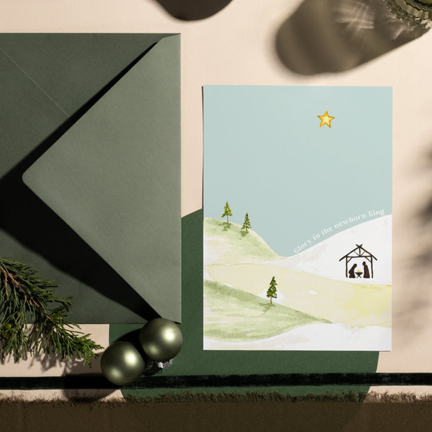 Greeting Card - Glory to the Newborn King