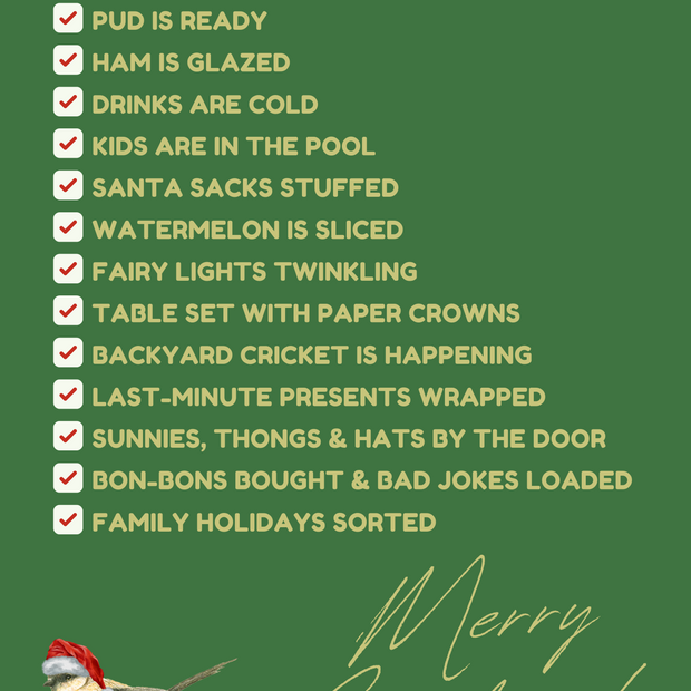 Greeting Card - Christmas List