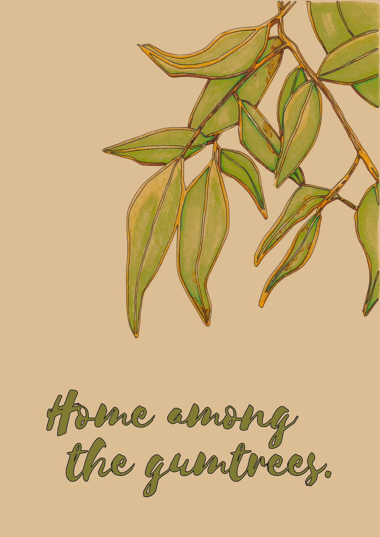 Home Among The Gumtrees - Greeting Cards