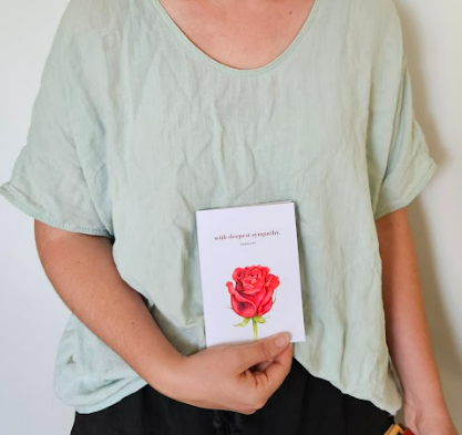 Greeting Card - With Deepest Sympathy. Psalm 25:1