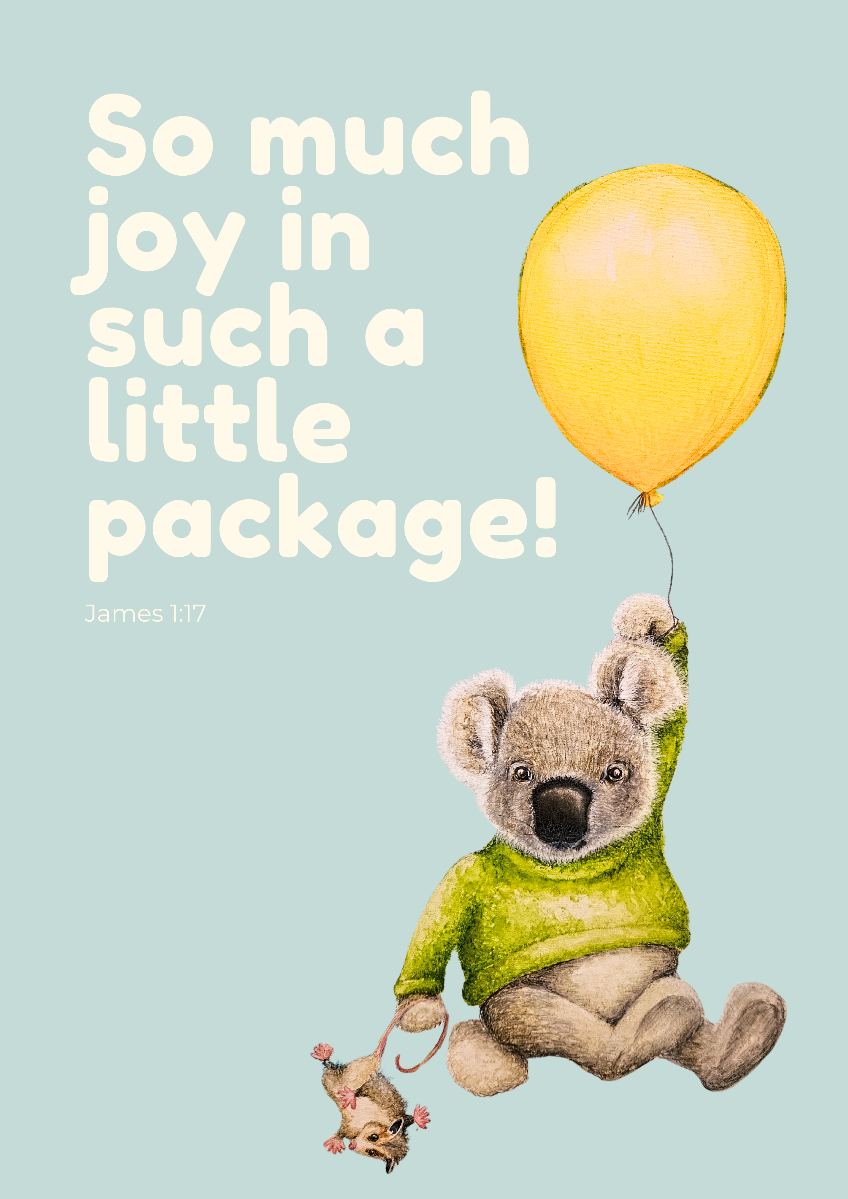 So Much Joy in a Little Package - Greeting Cards