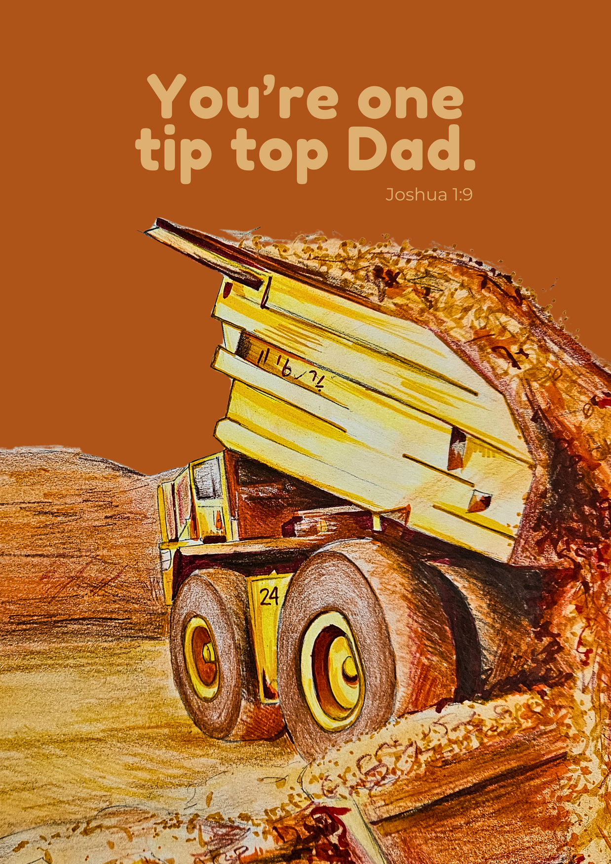 You're One Tip Top Dad - Greeting Card