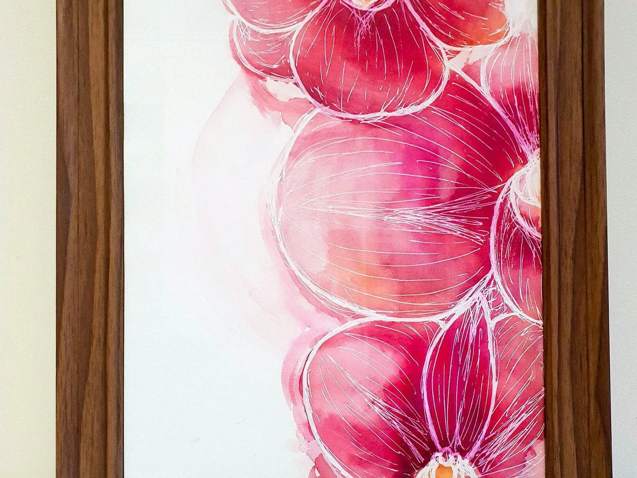 Pink Orchid Abstract Art Print