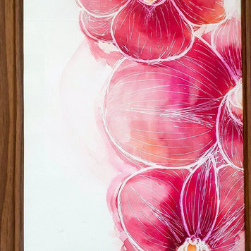 Pink Orchid Abstract Art Print