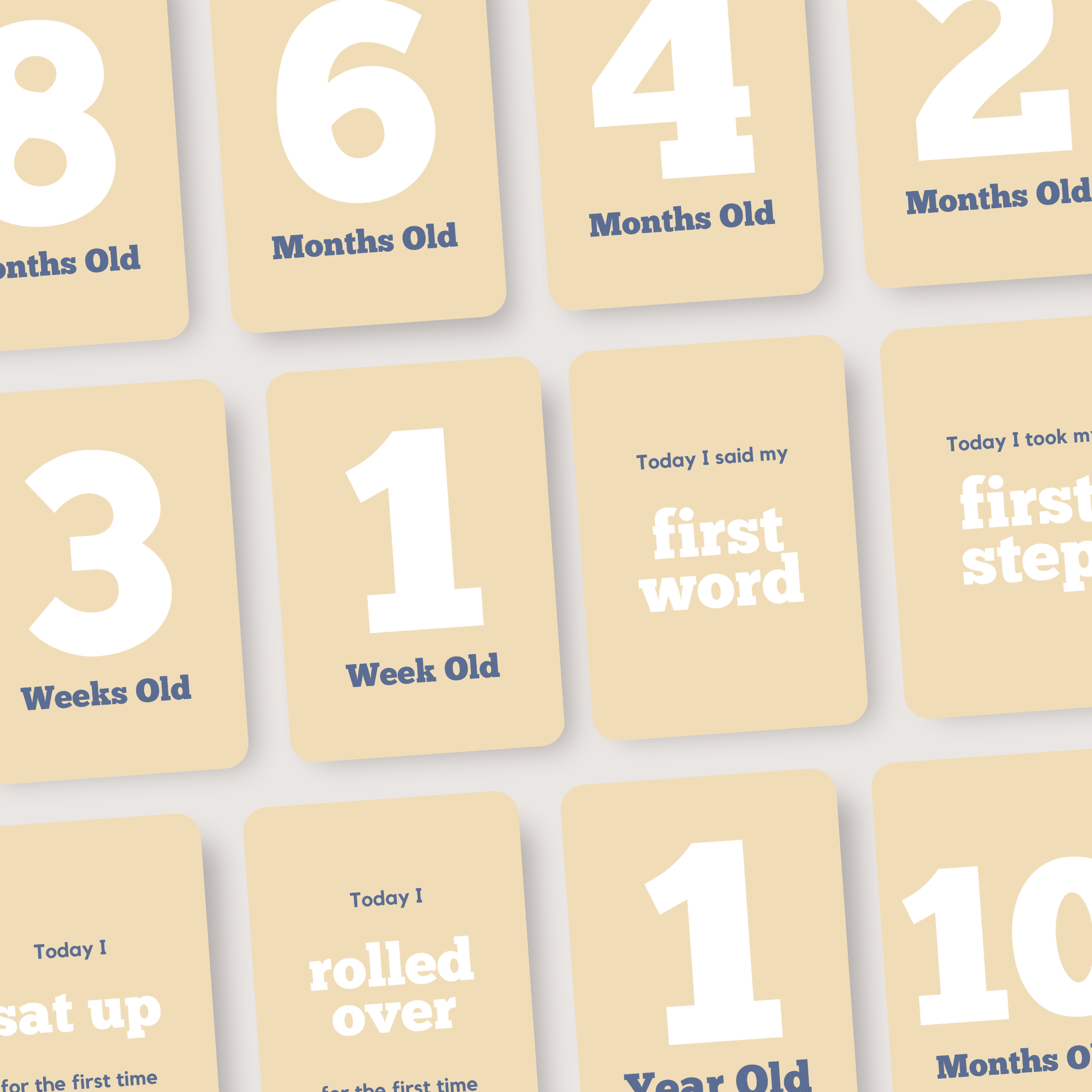 Baby Milestone Cards (Sunshine Edition)