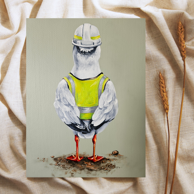 Supervisor Bob Seagull - Art Print