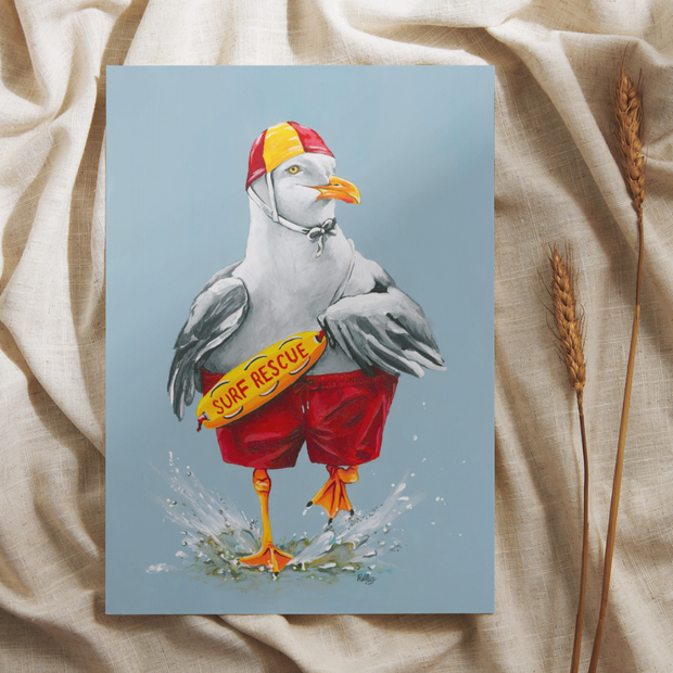 Bondi Beak Seagull - Art Print